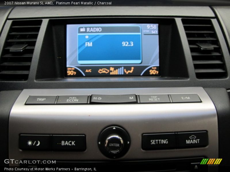 Platinum Pearl Matallic / Charcoal 2007 Nissan Murano SL AWD