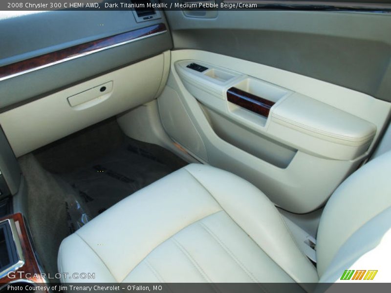 Dark Titanium Metallic / Medium Pebble Beige/Cream 2008 Chrysler 300 C HEMI AWD