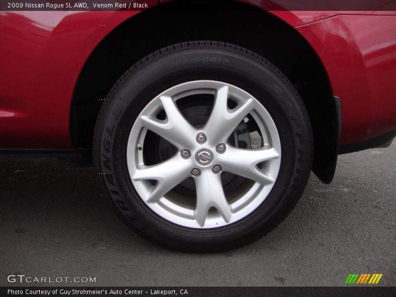 Venom Red / Black 2009 Nissan Rogue SL AWD