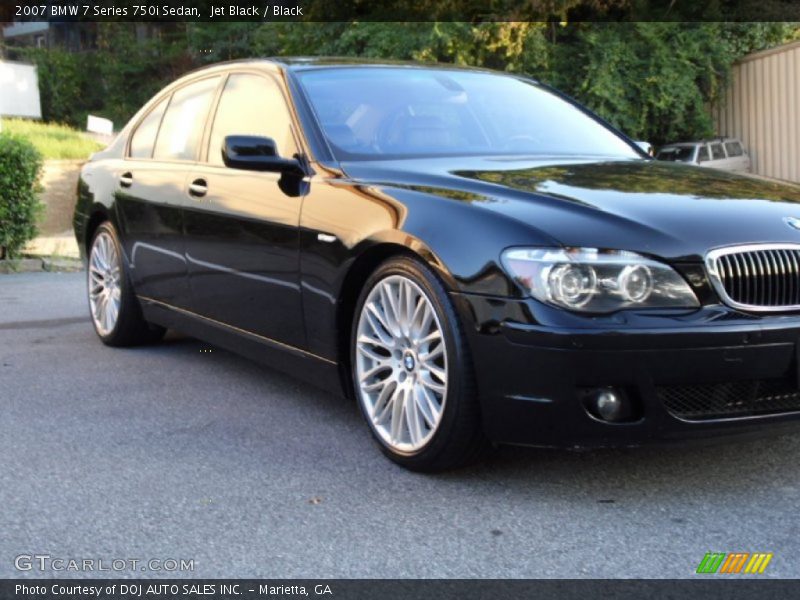Jet Black / Black 2007 BMW 7 Series 750i Sedan