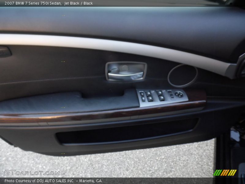 Jet Black / Black 2007 BMW 7 Series 750i Sedan