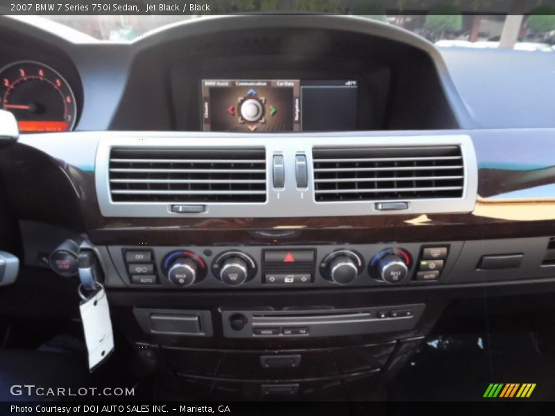 Jet Black / Black 2007 BMW 7 Series 750i Sedan