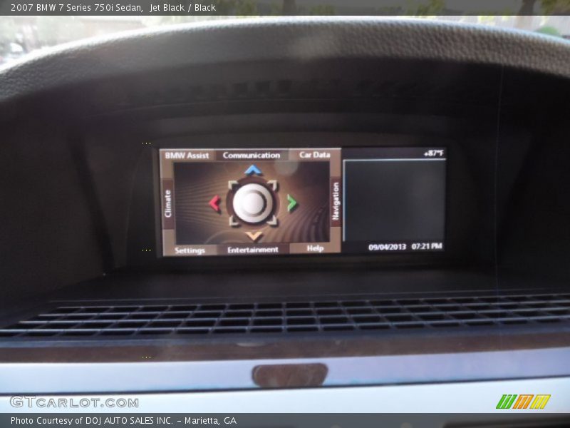 Jet Black / Black 2007 BMW 7 Series 750i Sedan
