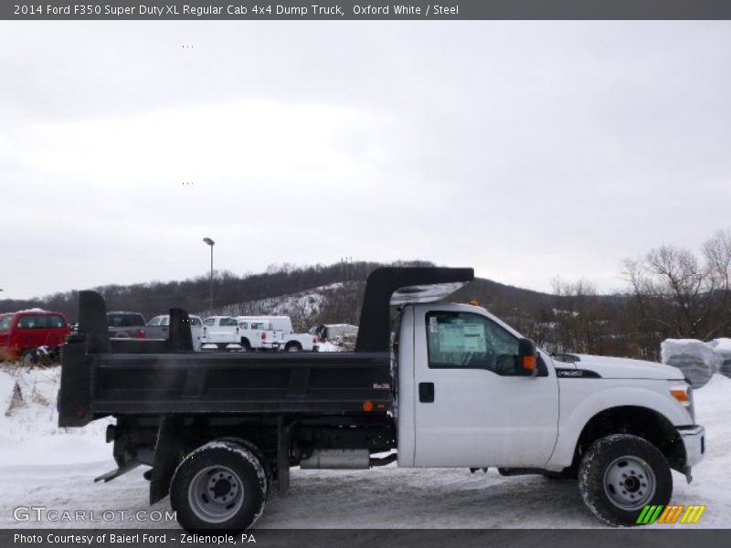 Oxford White / Steel 2014 Ford F350 Super Duty XL Regular Cab 4x4 Dump Truck
