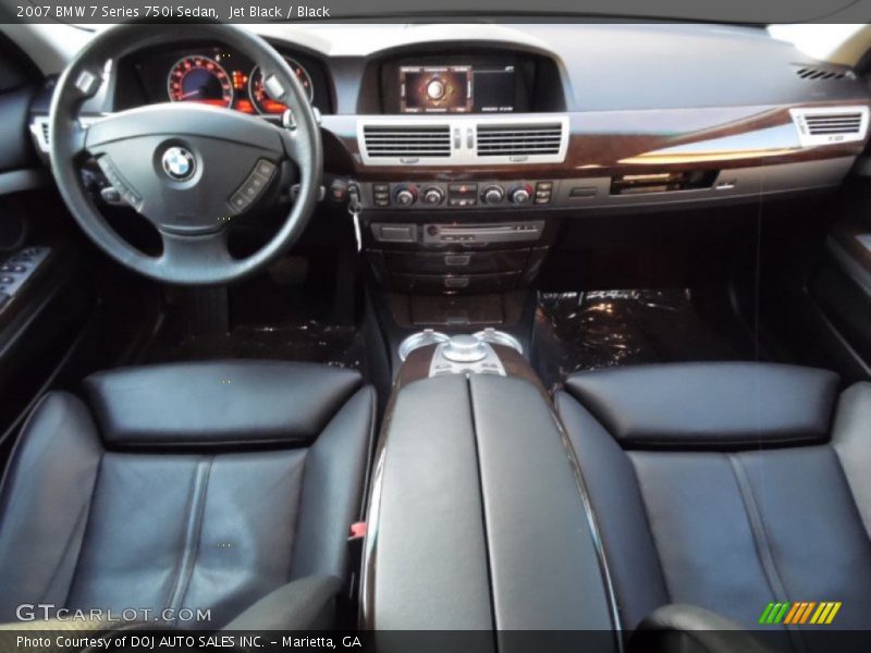 Jet Black / Black 2007 BMW 7 Series 750i Sedan