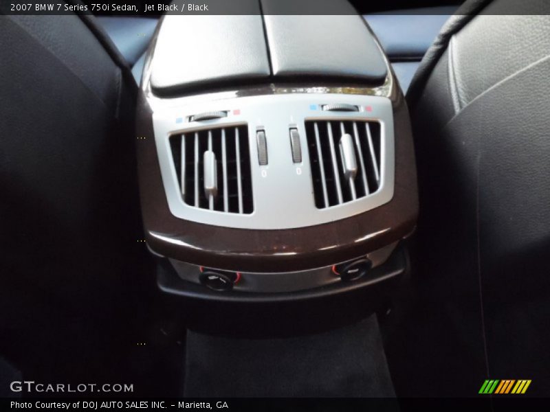 Jet Black / Black 2007 BMW 7 Series 750i Sedan