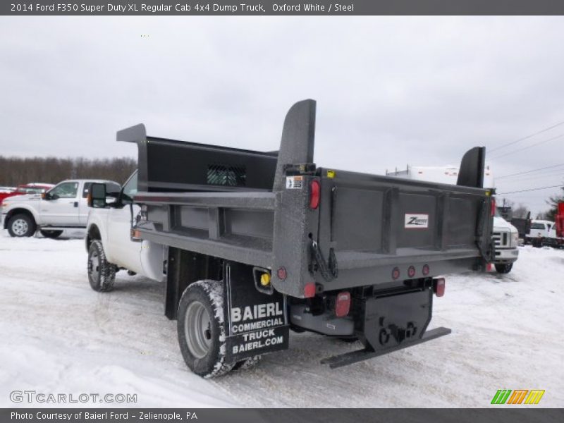 Oxford White / Steel 2014 Ford F350 Super Duty XL Regular Cab 4x4 Dump Truck