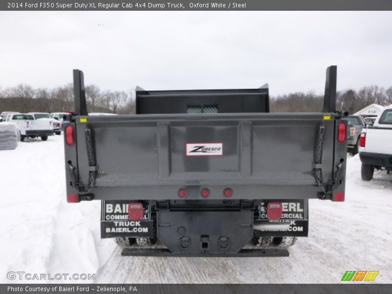 Oxford White / Steel 2014 Ford F350 Super Duty XL Regular Cab 4x4 Dump Truck