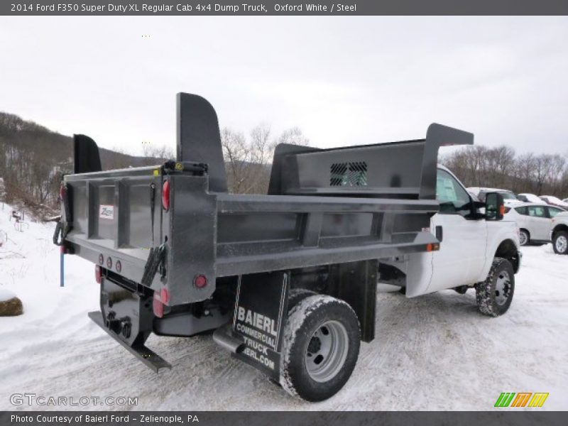 Oxford White / Steel 2014 Ford F350 Super Duty XL Regular Cab 4x4 Dump Truck