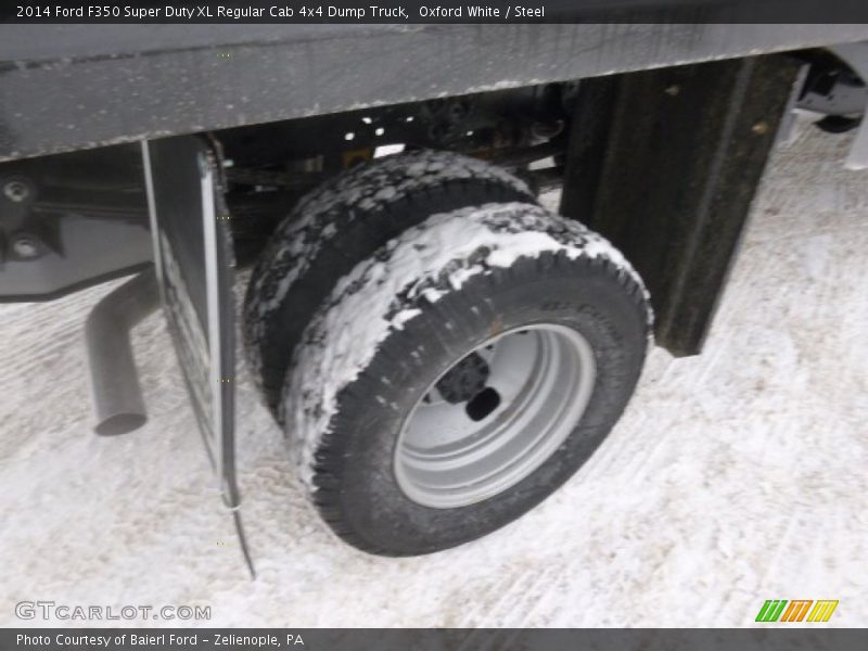 Oxford White / Steel 2014 Ford F350 Super Duty XL Regular Cab 4x4 Dump Truck
