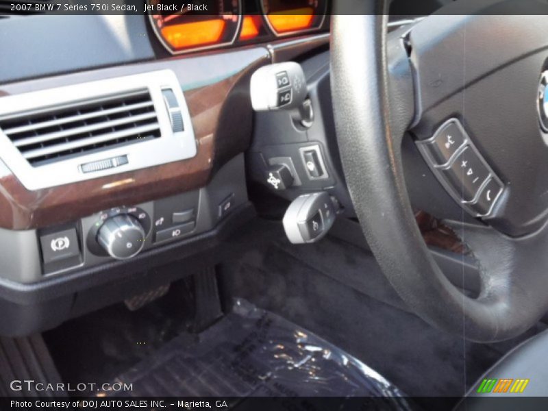 Jet Black / Black 2007 BMW 7 Series 750i Sedan