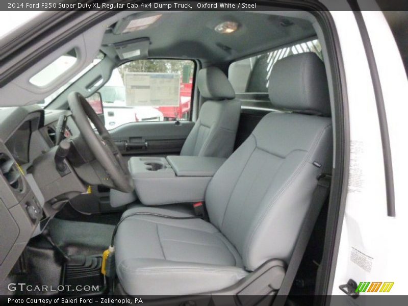 Front Seat of 2014 F350 Super Duty XL Regular Cab 4x4 Dump Truck