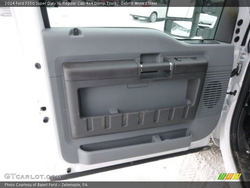 Oxford White / Steel 2014 Ford F350 Super Duty XL Regular Cab 4x4 Dump Truck
