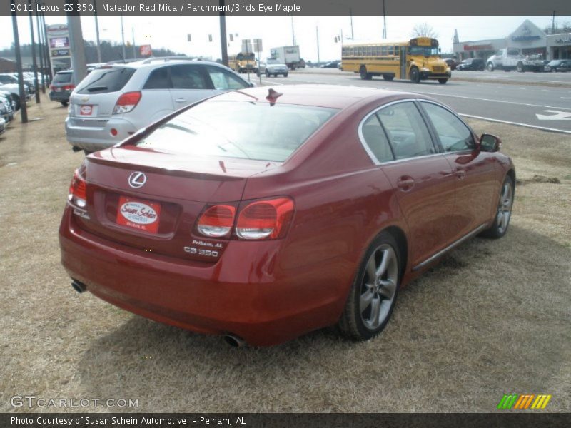 Matador Red Mica / Parchment/Birds Eye Maple 2011 Lexus GS 350