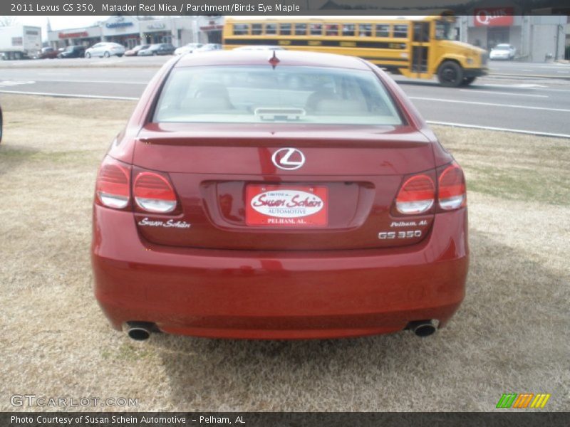 Matador Red Mica / Parchment/Birds Eye Maple 2011 Lexus GS 350