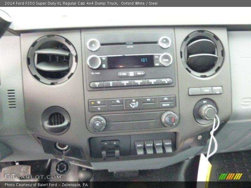 Oxford White / Steel 2014 Ford F350 Super Duty XL Regular Cab 4x4 Dump Truck