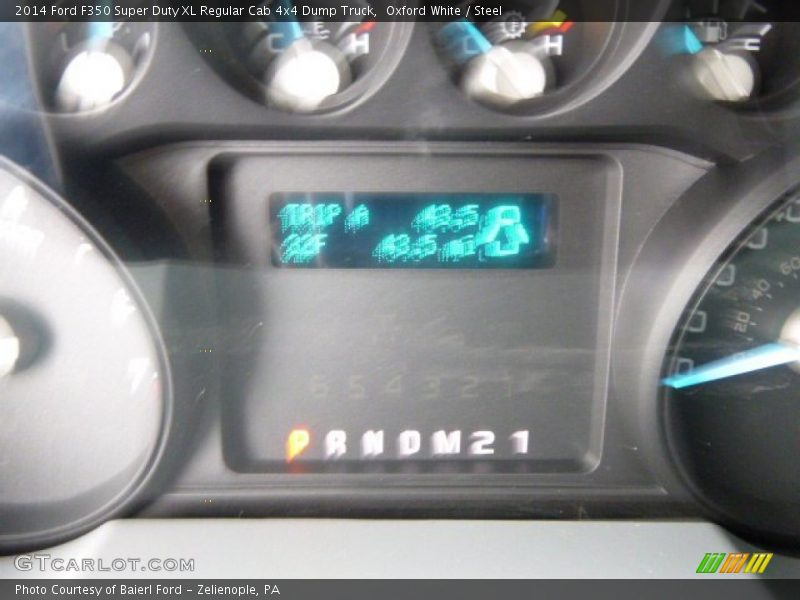Oxford White / Steel 2014 Ford F350 Super Duty XL Regular Cab 4x4 Dump Truck