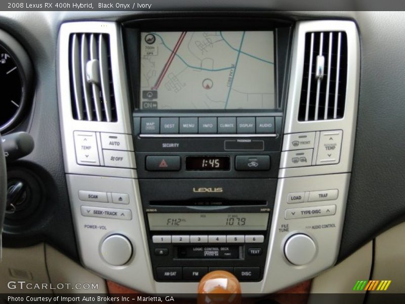 Black Onyx / Ivory 2008 Lexus RX 400h Hybrid