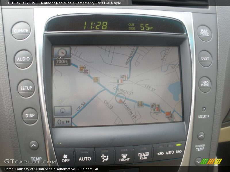 Matador Red Mica / Parchment/Birds Eye Maple 2011 Lexus GS 350