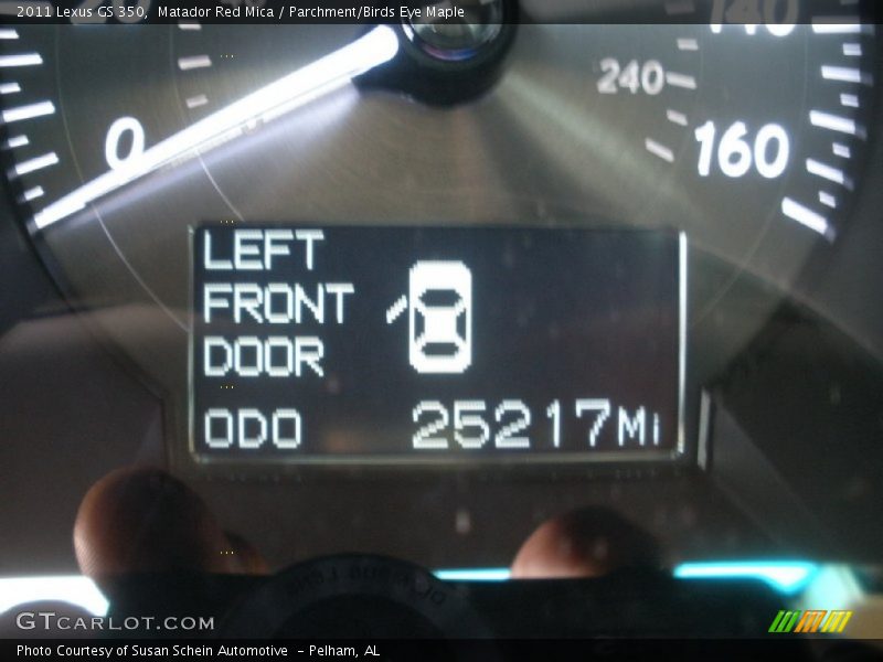 Matador Red Mica / Parchment/Birds Eye Maple 2011 Lexus GS 350