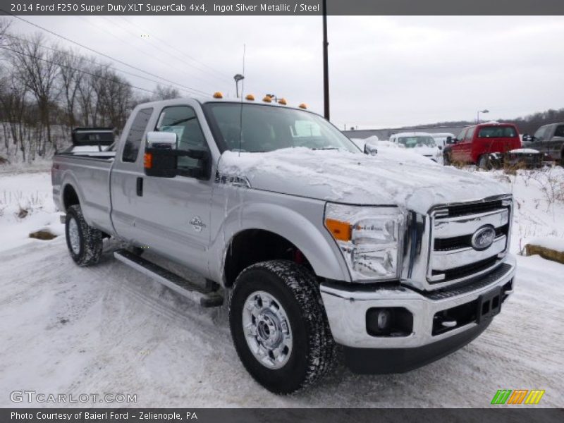 Ingot Silver Metallic / Steel 2014 Ford F250 Super Duty XLT SuperCab 4x4