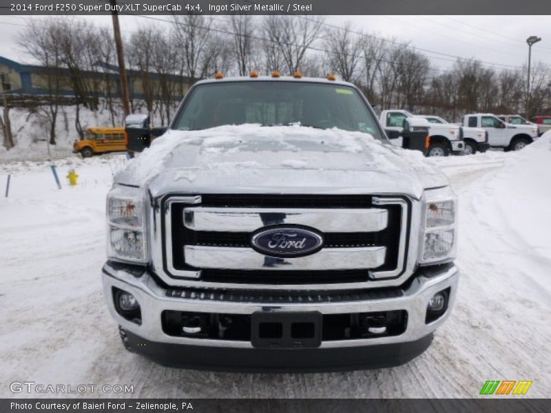 Ingot Silver Metallic / Steel 2014 Ford F250 Super Duty XLT SuperCab 4x4