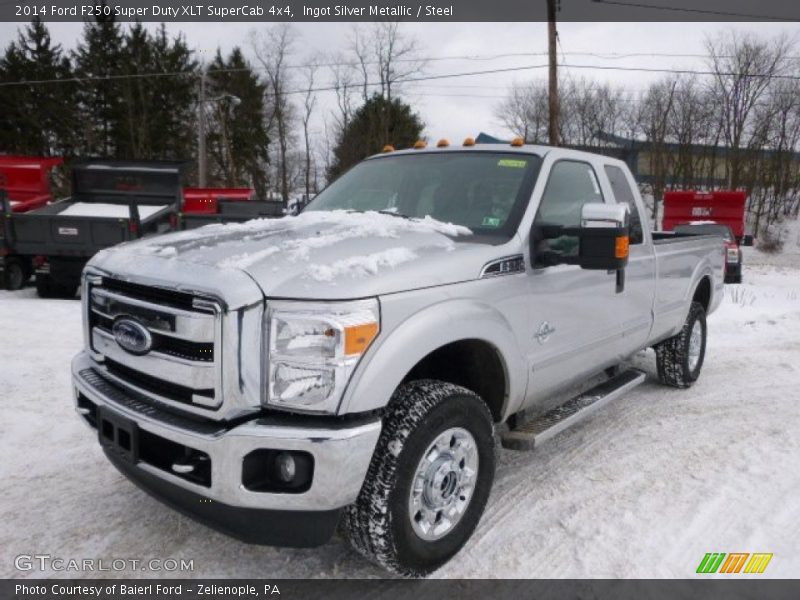 Ingot Silver Metallic / Steel 2014 Ford F250 Super Duty XLT SuperCab 4x4