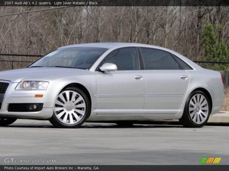 Light Silver Metallic / Black 2007 Audi A8 L 4.2 quattro