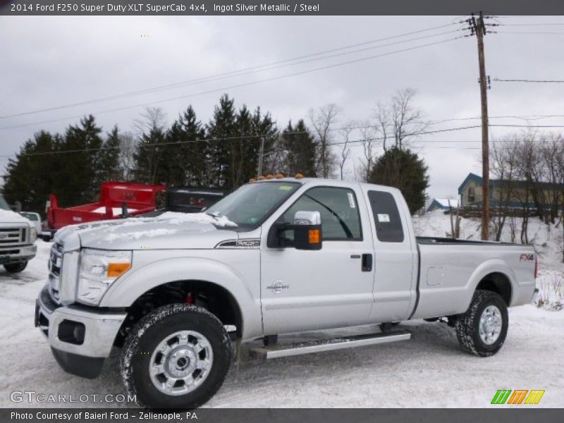 Ingot Silver Metallic / Steel 2014 Ford F250 Super Duty XLT SuperCab 4x4