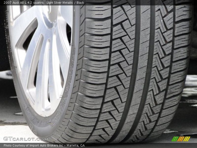 Light Silver Metallic / Black 2007 Audi A8 L 4.2 quattro