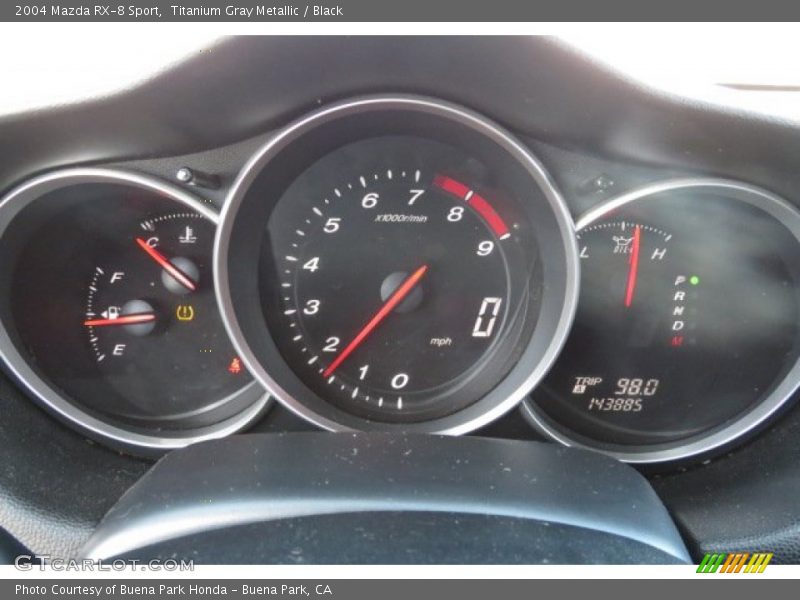 Titanium Gray Metallic / Black 2004 Mazda RX-8 Sport