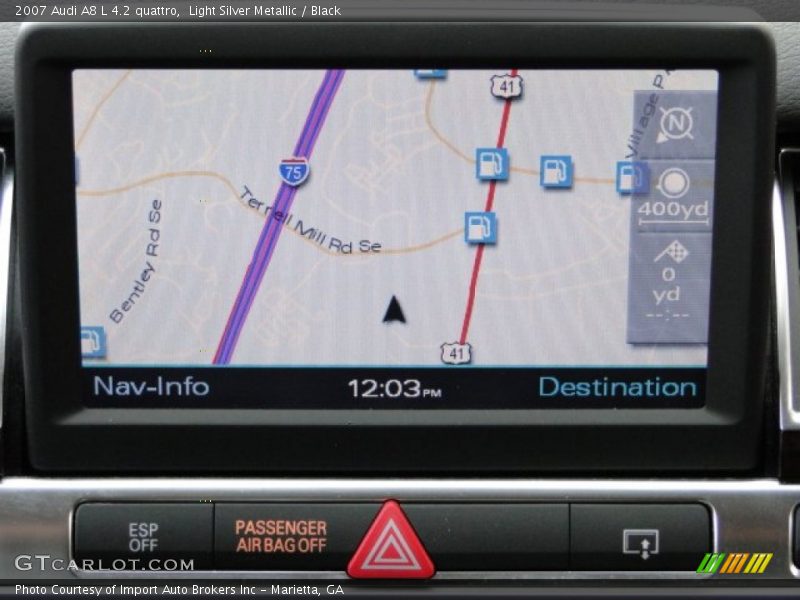 Light Silver Metallic / Black 2007 Audi A8 L 4.2 quattro