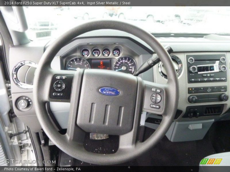 Ingot Silver Metallic / Steel 2014 Ford F250 Super Duty XLT SuperCab 4x4