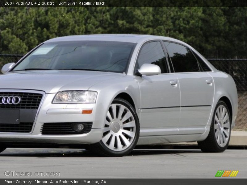 Light Silver Metallic / Black 2007 Audi A8 L 4.2 quattro