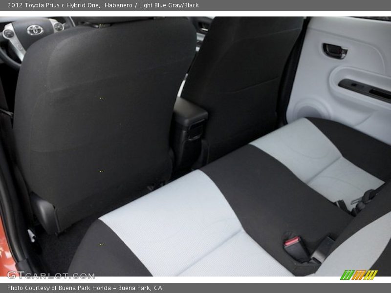 Habanero / Light Blue Gray/Black 2012 Toyota Prius c Hybrid One
