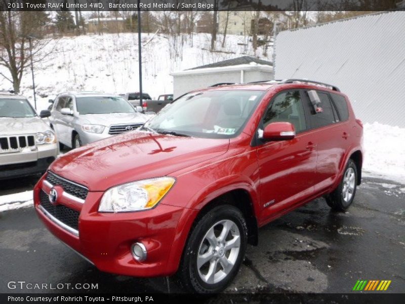 Barcelona Red Metallic / Sand Beige 2011 Toyota RAV4 Limited 4WD