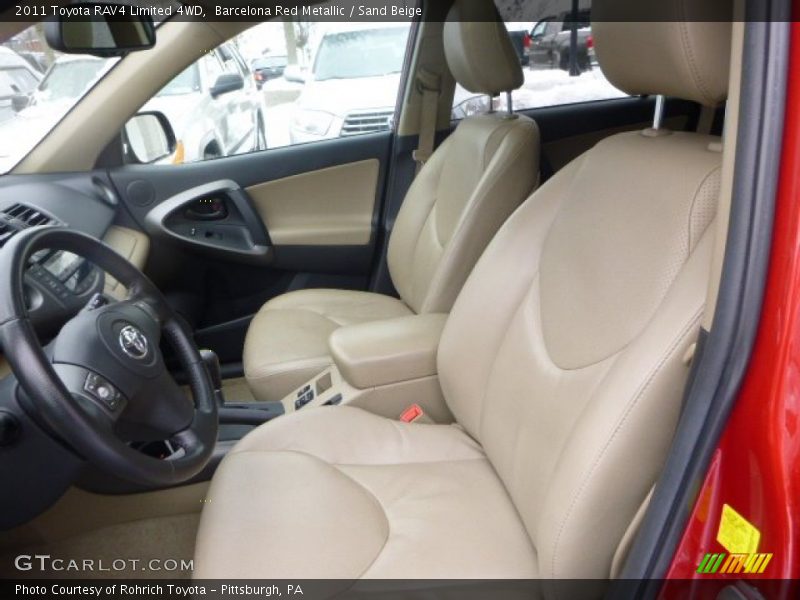 Barcelona Red Metallic / Sand Beige 2011 Toyota RAV4 Limited 4WD