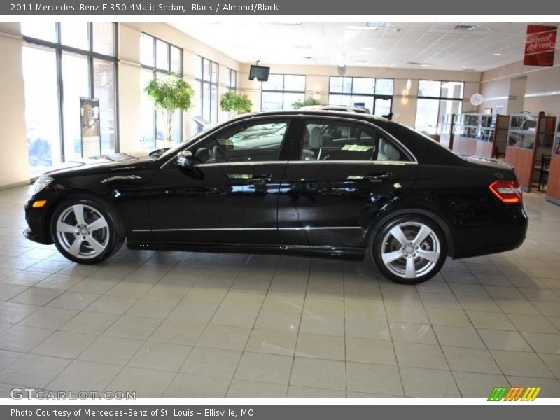 Black / Almond/Black 2011 Mercedes-Benz E 350 4Matic Sedan