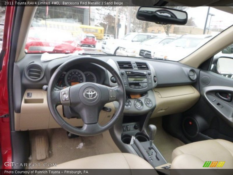 Barcelona Red Metallic / Sand Beige 2011 Toyota RAV4 Limited 4WD
