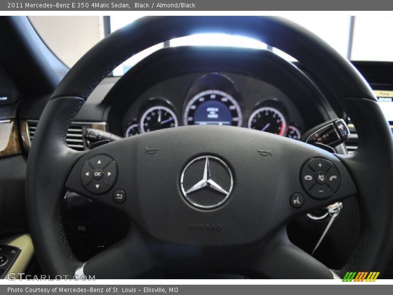 Black / Almond/Black 2011 Mercedes-Benz E 350 4Matic Sedan