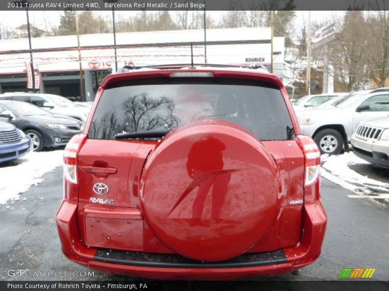 Barcelona Red Metallic / Sand Beige 2011 Toyota RAV4 Limited 4WD