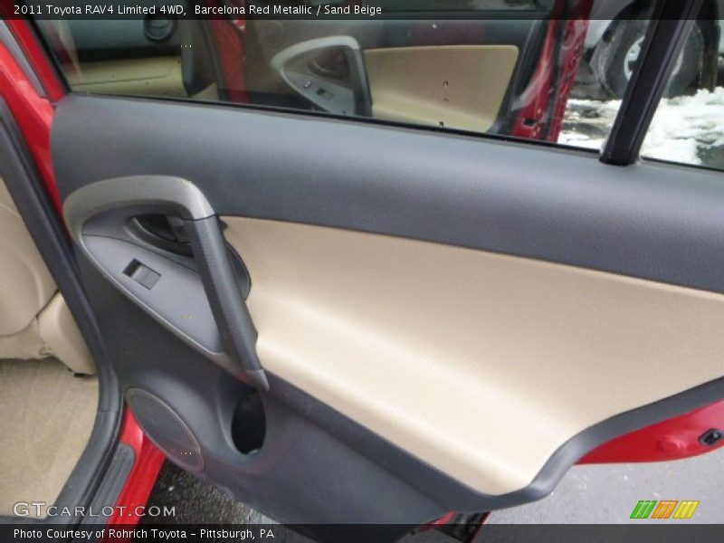 Barcelona Red Metallic / Sand Beige 2011 Toyota RAV4 Limited 4WD