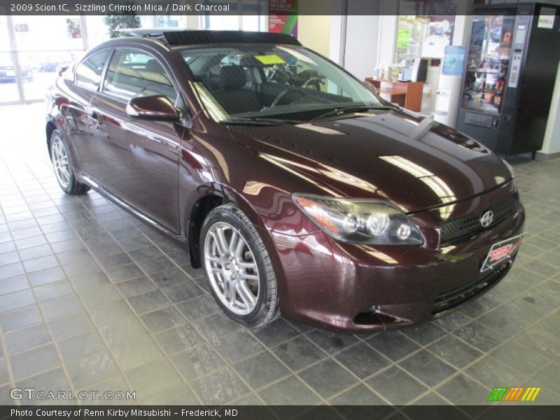Sizzling Crimson Mica / Dark Charcoal 2009 Scion tC