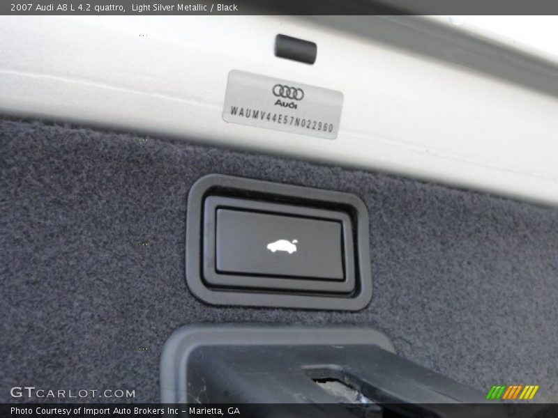 Light Silver Metallic / Black 2007 Audi A8 L 4.2 quattro