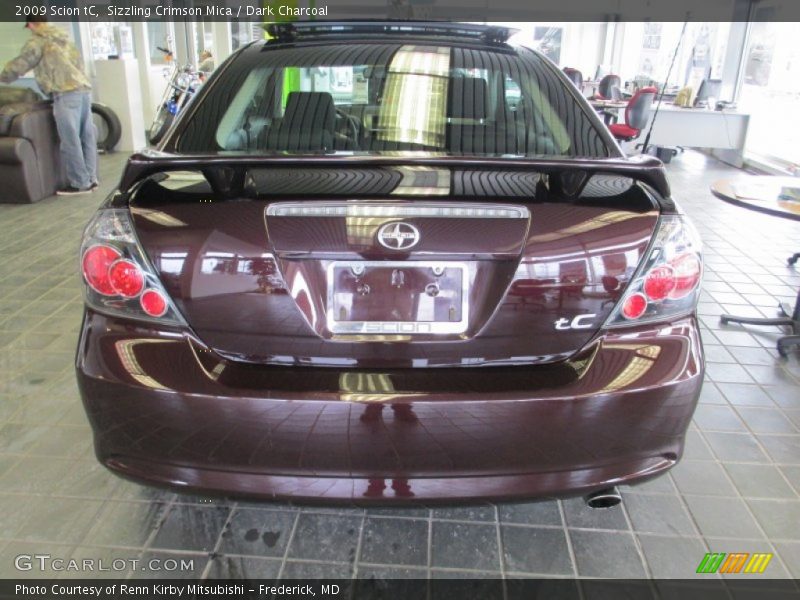 Sizzling Crimson Mica / Dark Charcoal 2009 Scion tC