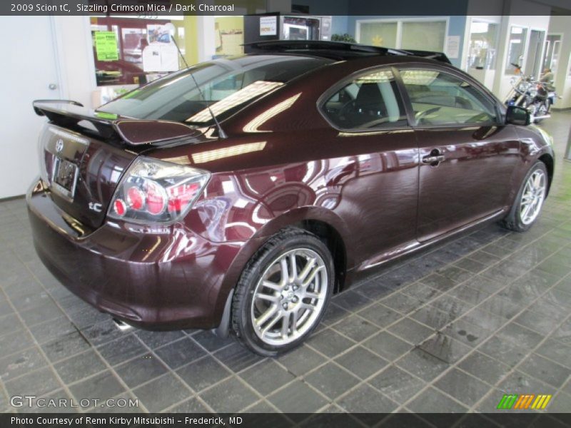 Sizzling Crimson Mica / Dark Charcoal 2009 Scion tC