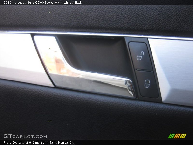 Arctic White / Black 2010 Mercedes-Benz C 300 Sport