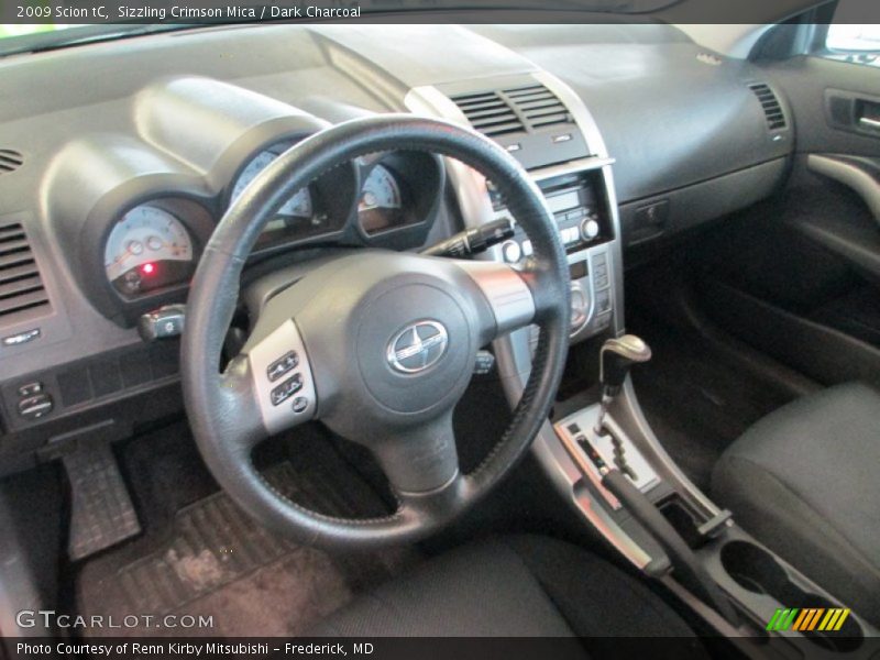 Sizzling Crimson Mica / Dark Charcoal 2009 Scion tC