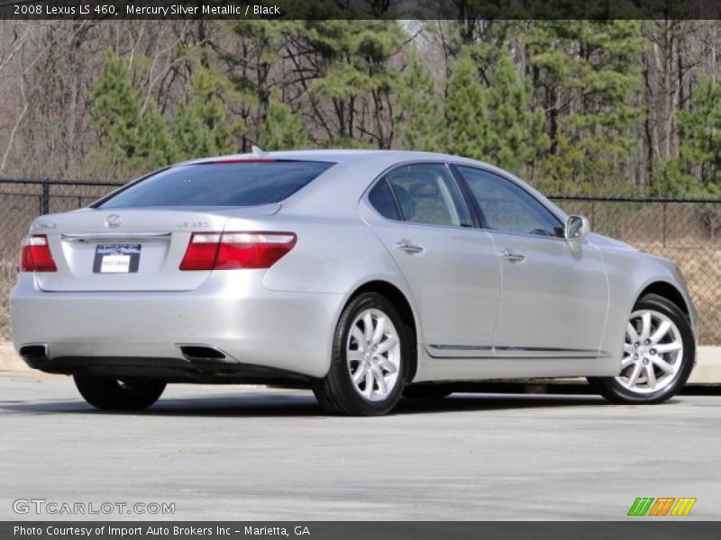 Mercury Silver Metallic / Black 2008 Lexus LS 460