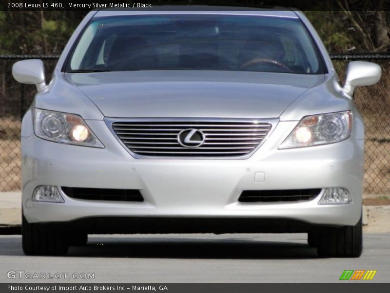 Mercury Silver Metallic / Black 2008 Lexus LS 460